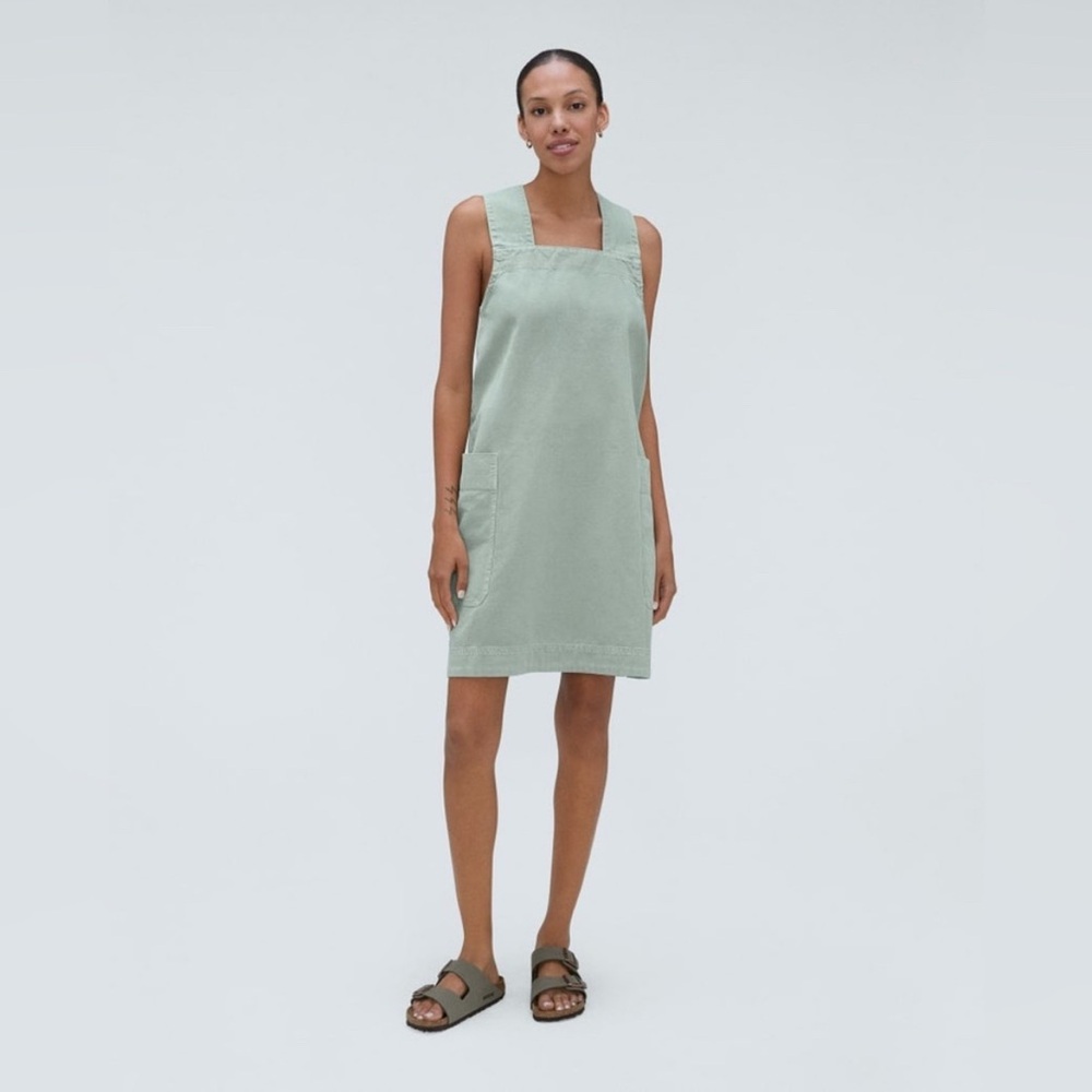 Everlane The Cross-Back Apron Mini Dress Sz Large